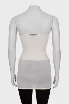 Translucent tank top with straps