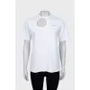 Straight cut T-shirt with a neckline
