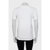 Straight T-shirt with text print