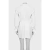 Fitted dress with gold fittings