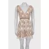 Sequin V-Neck Dress