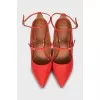 Patent leather strappy shoes