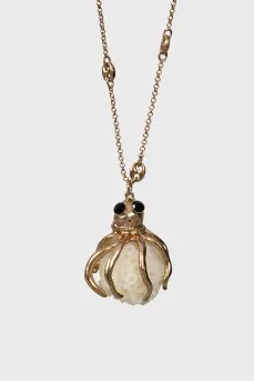 Gold Octopus Pendant