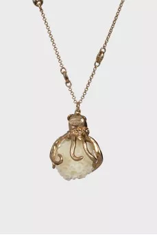 Gold Octopus Pendant