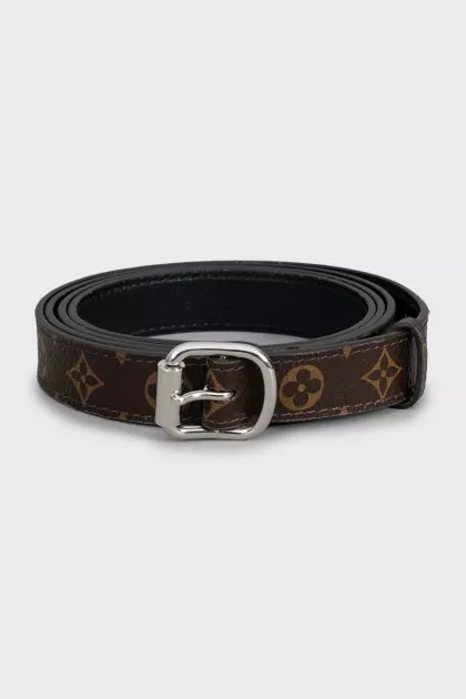 Canvas belt with signature print
