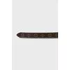 Canvas belt with signature print