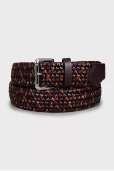 Men's Braided Leather Belt