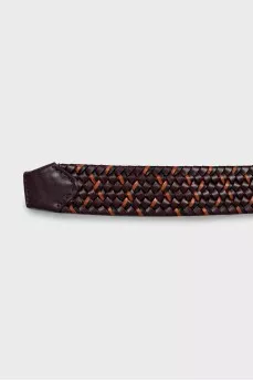 Men's Braided Leather Belt