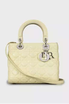 Сумка жовтого кольору Lady Dior