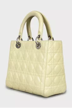 Сумка жовтого кольору Lady Dior