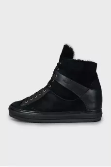 Insulated boots in black