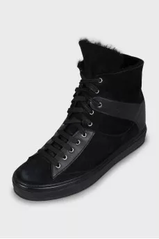 Insulated boots in black