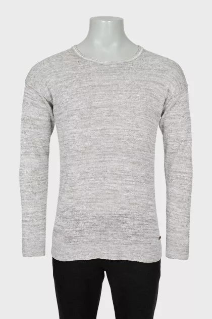 Men's jumper with seams on the outside
