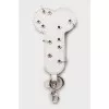Keychain decorated with eyelets and spikes