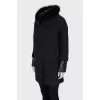 Short coat with double sleeves