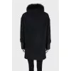 Short coat with double sleeves