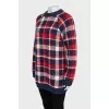 Checkered sweater with tag