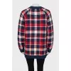 Checkered sweater with tag
