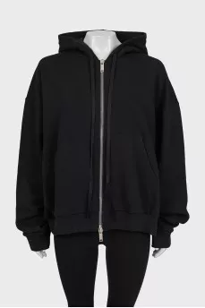 Black oversized sweatshirt