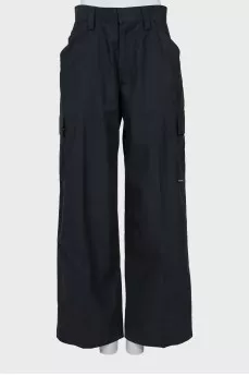 High waist cargo pants