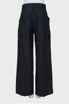 High waist cargo pants