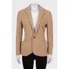 Knitted fitted jacket