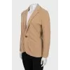 Knitted fitted jacket
