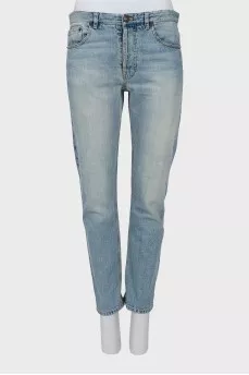 Men's skinny jeans with buttons