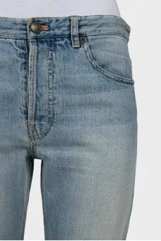 Men's skinny jeans with buttons