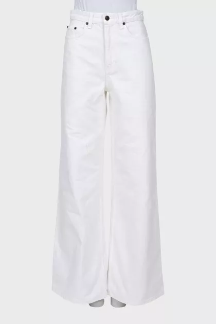 White high waist jeans