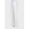 White high waist jeans
