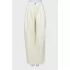 Yellow high waist jeans with tag