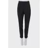 Slim fit wool trousers