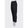 Slim fit wool trousers
