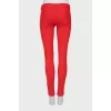 Red corduroy trousers