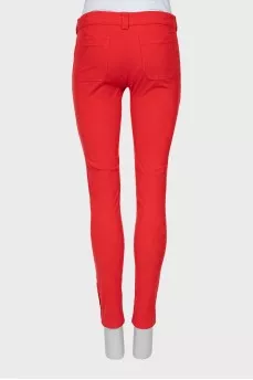 Red corduroy trousers