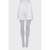 High waist linen shorts