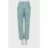 Green jeans with tag
