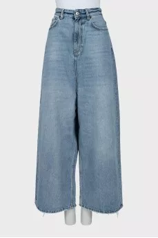 Джинси baggy fit з необробленим краєм