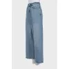 Джинси baggy fit з необробленим краєм