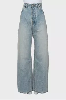 Джинсы baggy fit голубого цвета