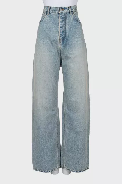 Baggy fit jeans in light blue