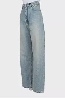 Джинсы baggy fit голубого цвета