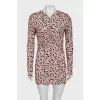 Bodycon mini dress with tag