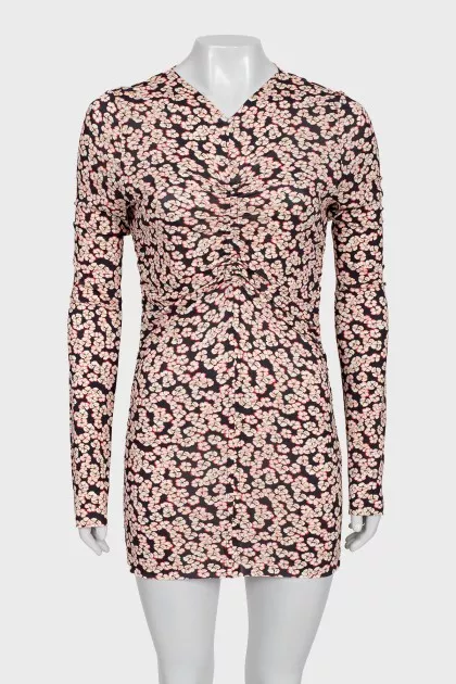 Bodycon mini dress with tag