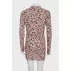 Bodycon mini dress with tag