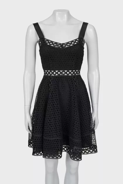 Lace dress with straps