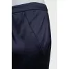 Blue straight cut skirt