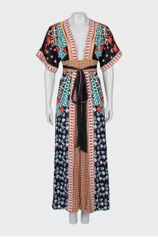 Fitted jumpsuit in floral print