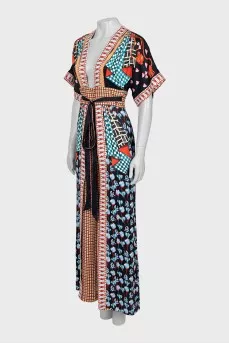 Fitted jumpsuit in floral print